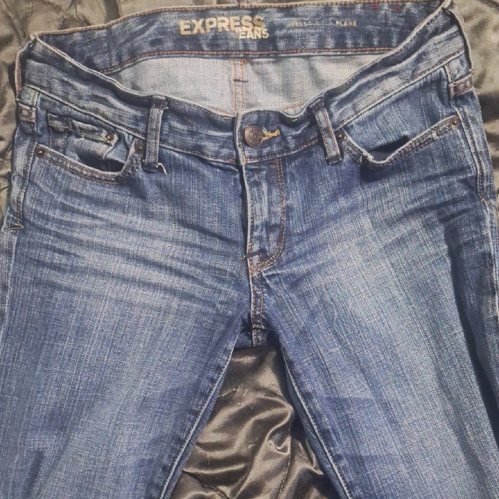 Express Women's Dark Blue Jeans